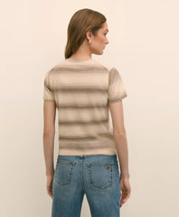 Egyptian Cotton Space-Dyed Short-Sleeve Shell