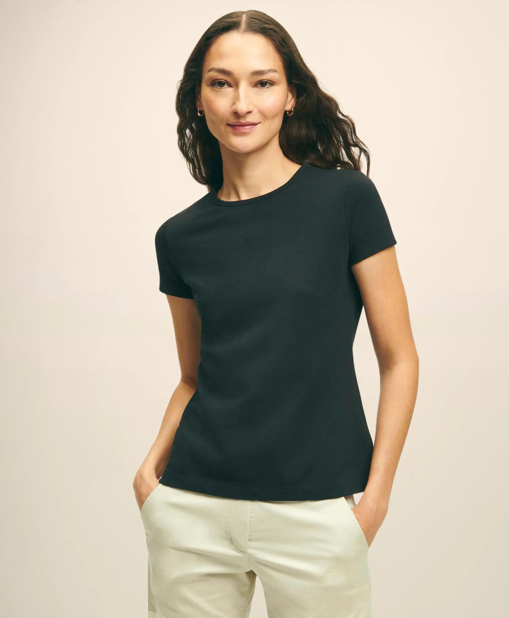 Elevated Cotton Modal Pique T-Shirt