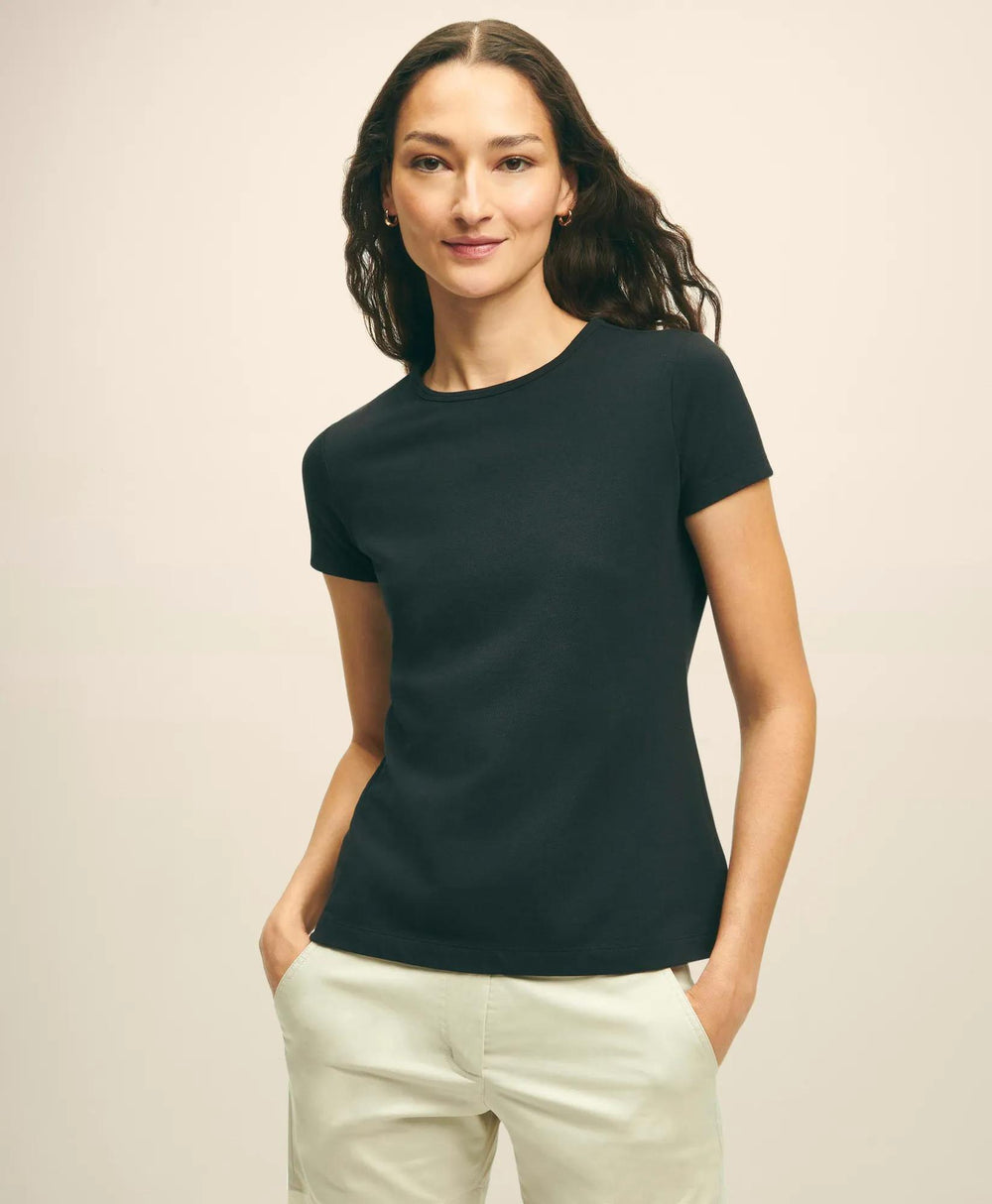 Elevated Cotton Modal Pique T-Shirt