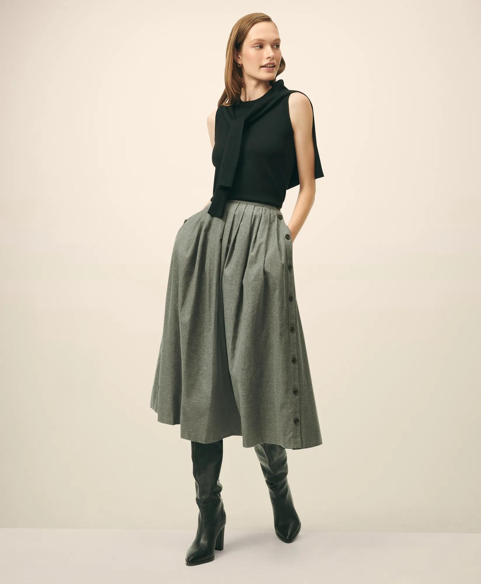 Extra-Fine Twinset Shell in Merino Wool