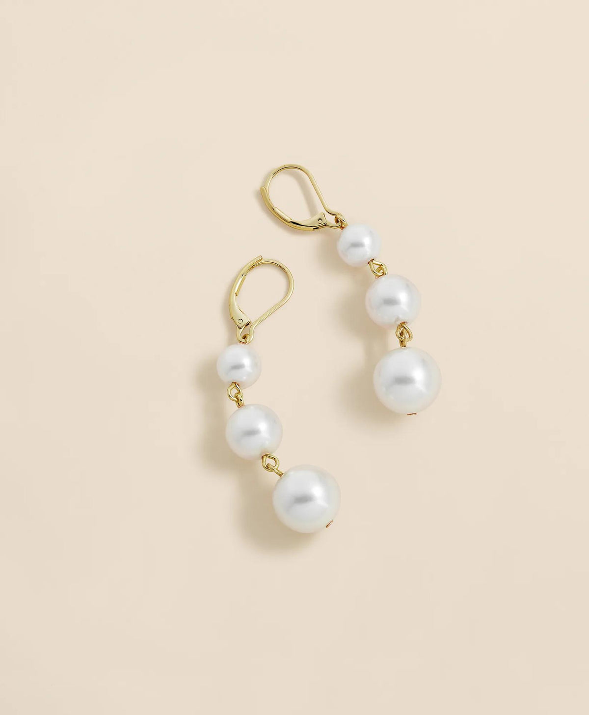 Faux-Pearl Drop Earrings