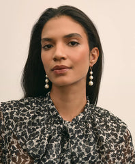 Faux-Pearl Drop Earrings