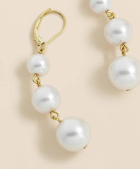 Faux-Pearl Drop Earrings