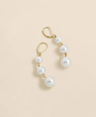 Faux-Pearl Drop Earrings