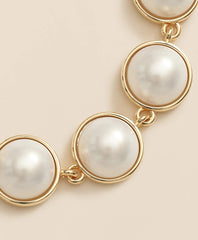 Faux-Pearl Gold-Plated Bracelet