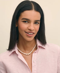 Faux-Pearl Gold-Plated Necklace