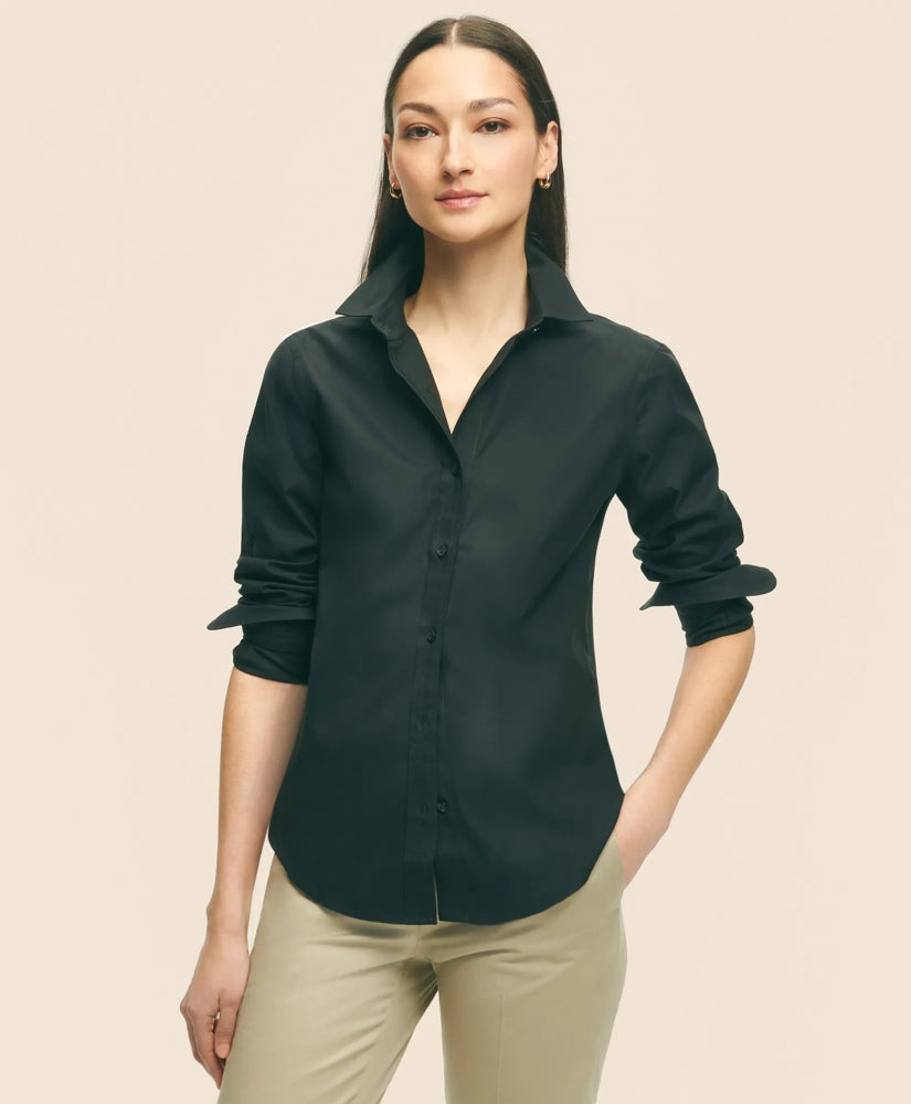 Fitted Non-Iron Stretch Supima® Cotton Dress Shirt