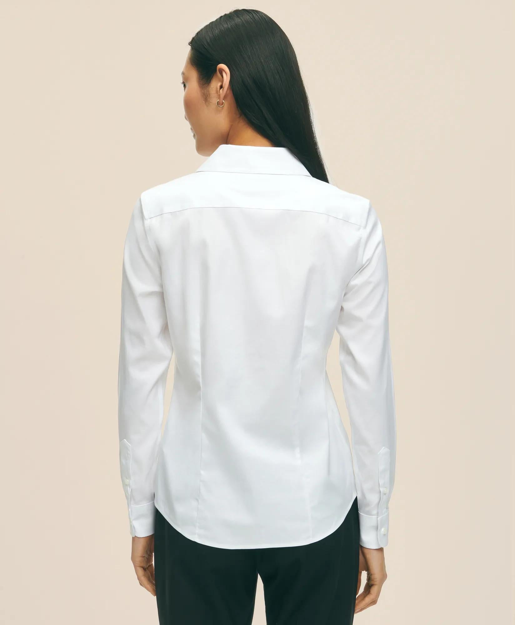 Fitted Non-Iron Stretch Supima® Cotton Dress Shirt