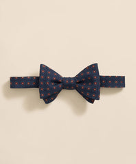 Floral Motif Silk Bow Tie