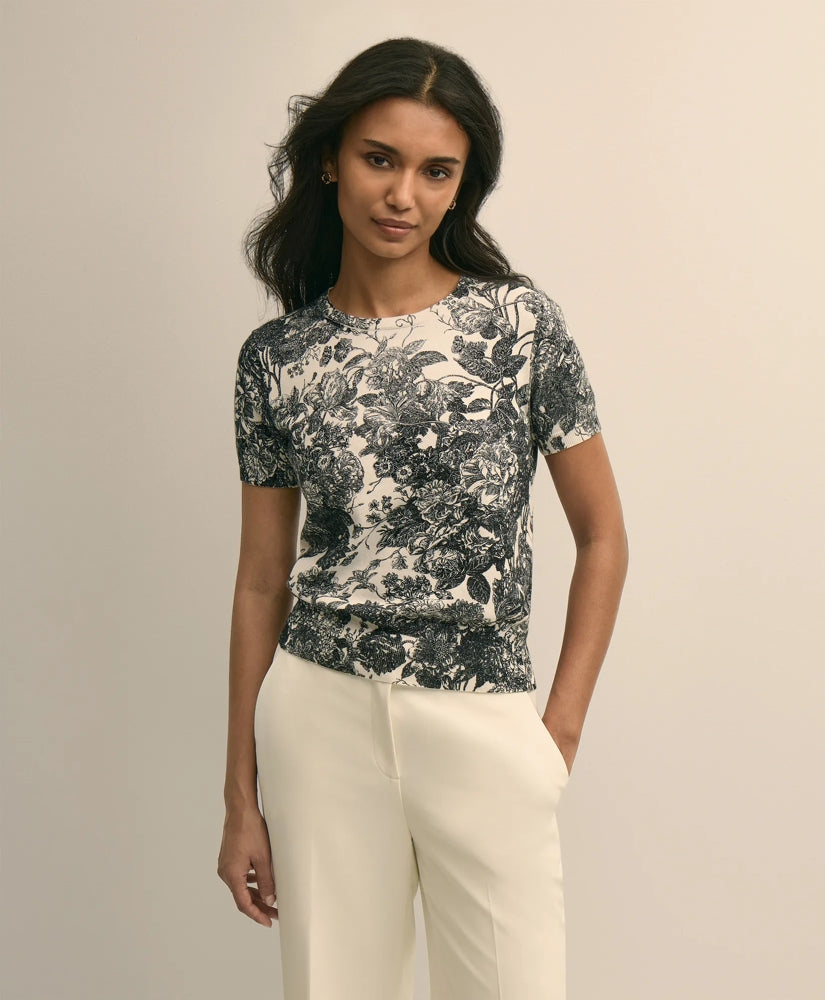 Floral Print Cotton Shell