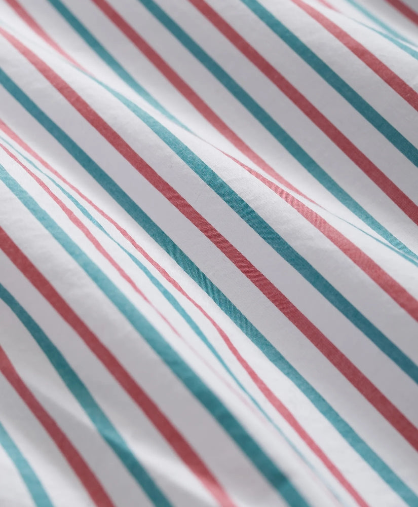 Friday Shirt, Poplin Holiday Stripe