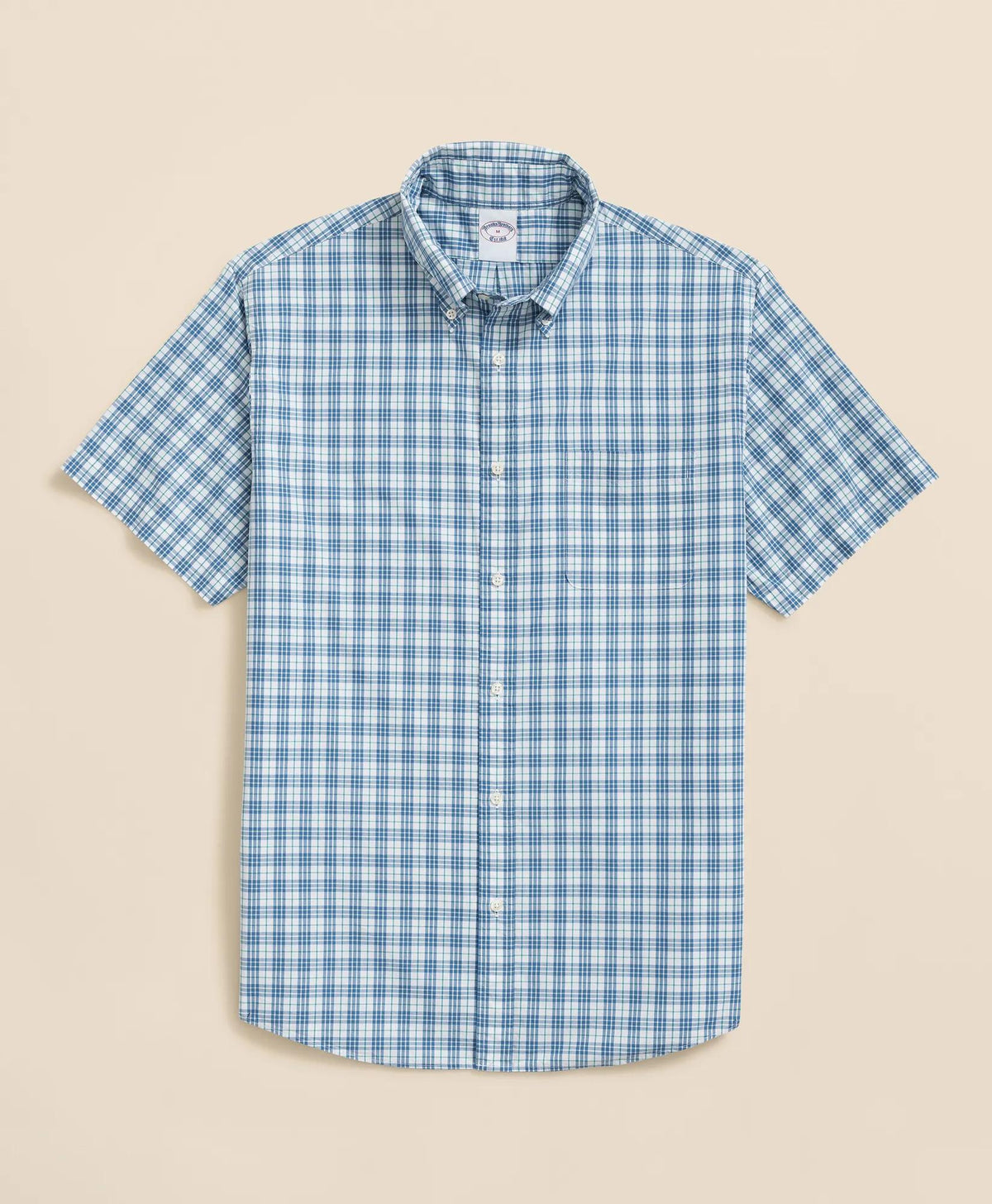 Friday Shirt, Poplin Short-Sleeve Grid Checks