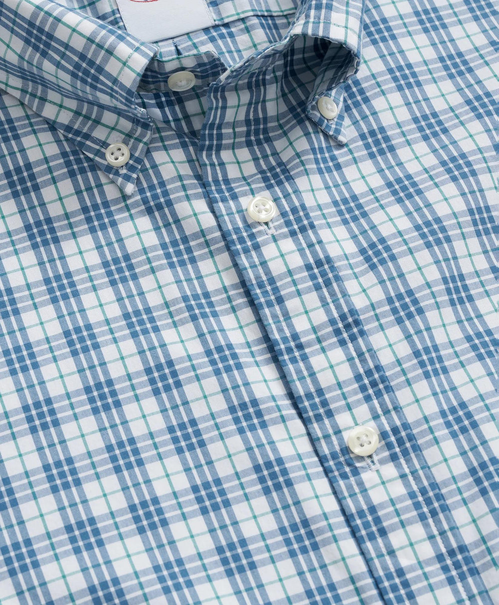 Friday Shirt, Poplin Short-Sleeve Grid Checks