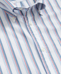 Friday Shirt, Poplin Short-Sleeve Ribbon Stripe