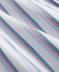 Friday Shirt, Poplin Short-Sleeve Ribbon Stripe