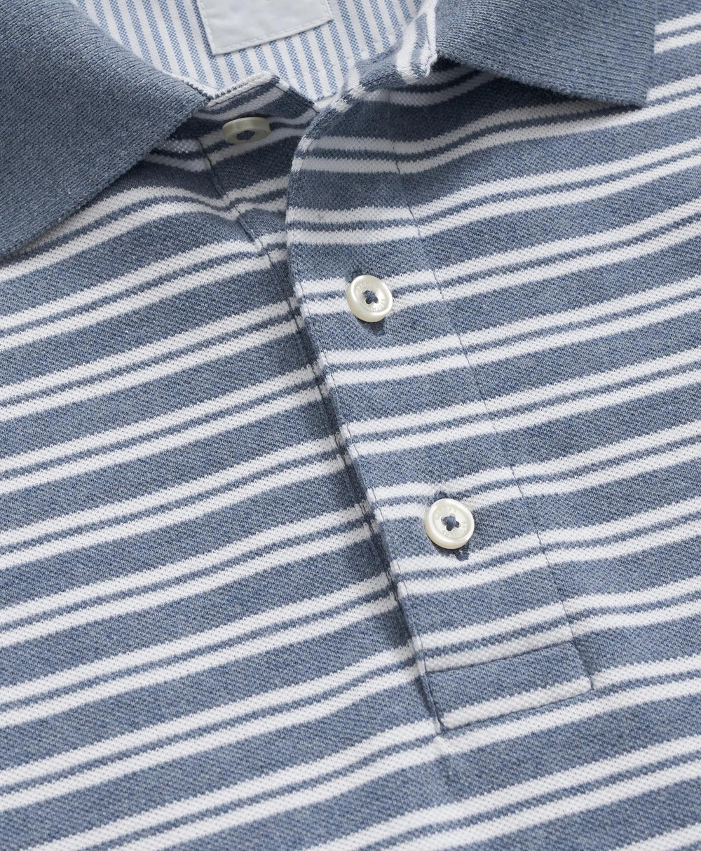 Golden Fleece® Stretch Supima® Cotton Striped Polo Shirt