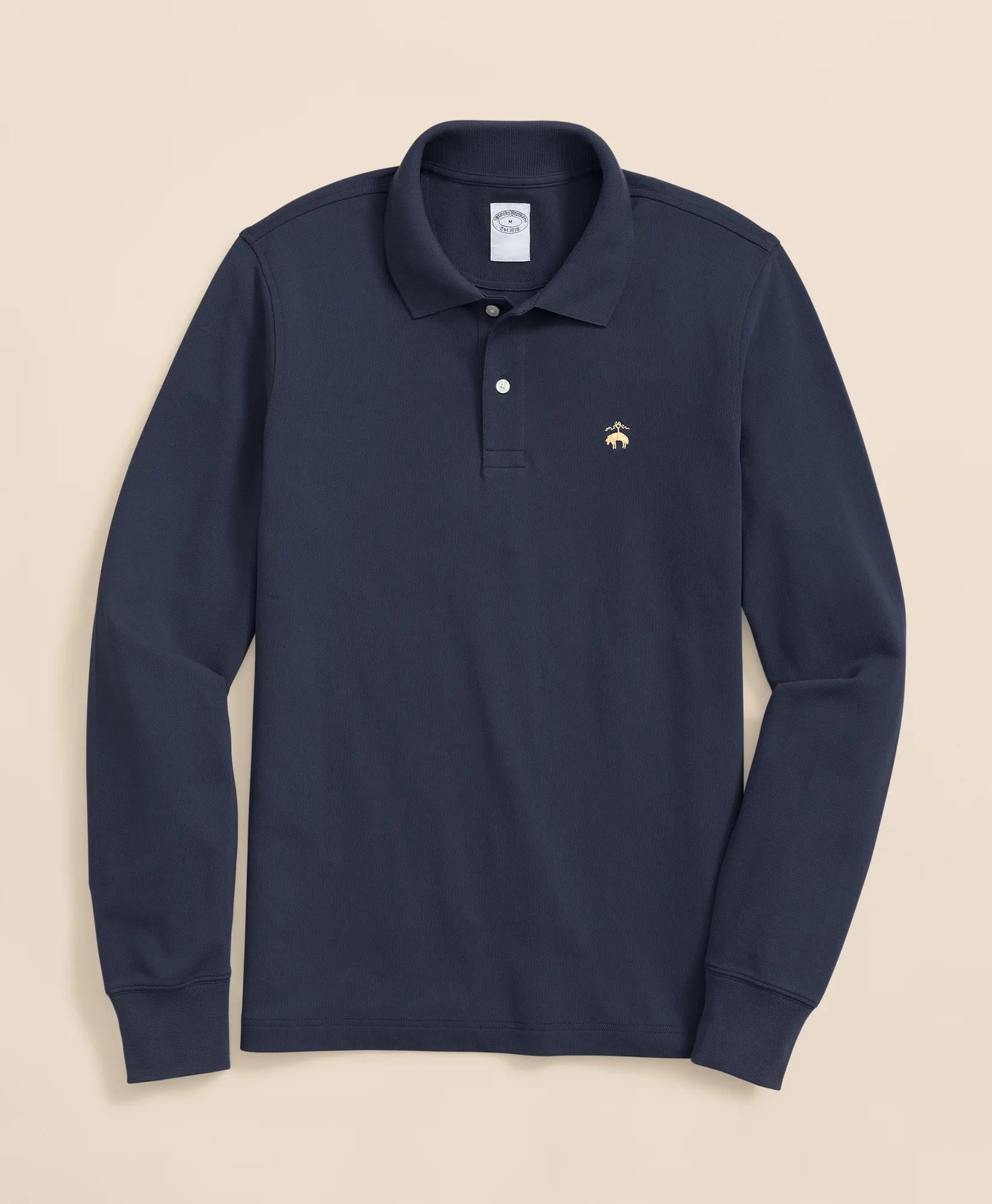 Golden Fleece® Stretch Supima® Long-Sleeve Polo Shirt