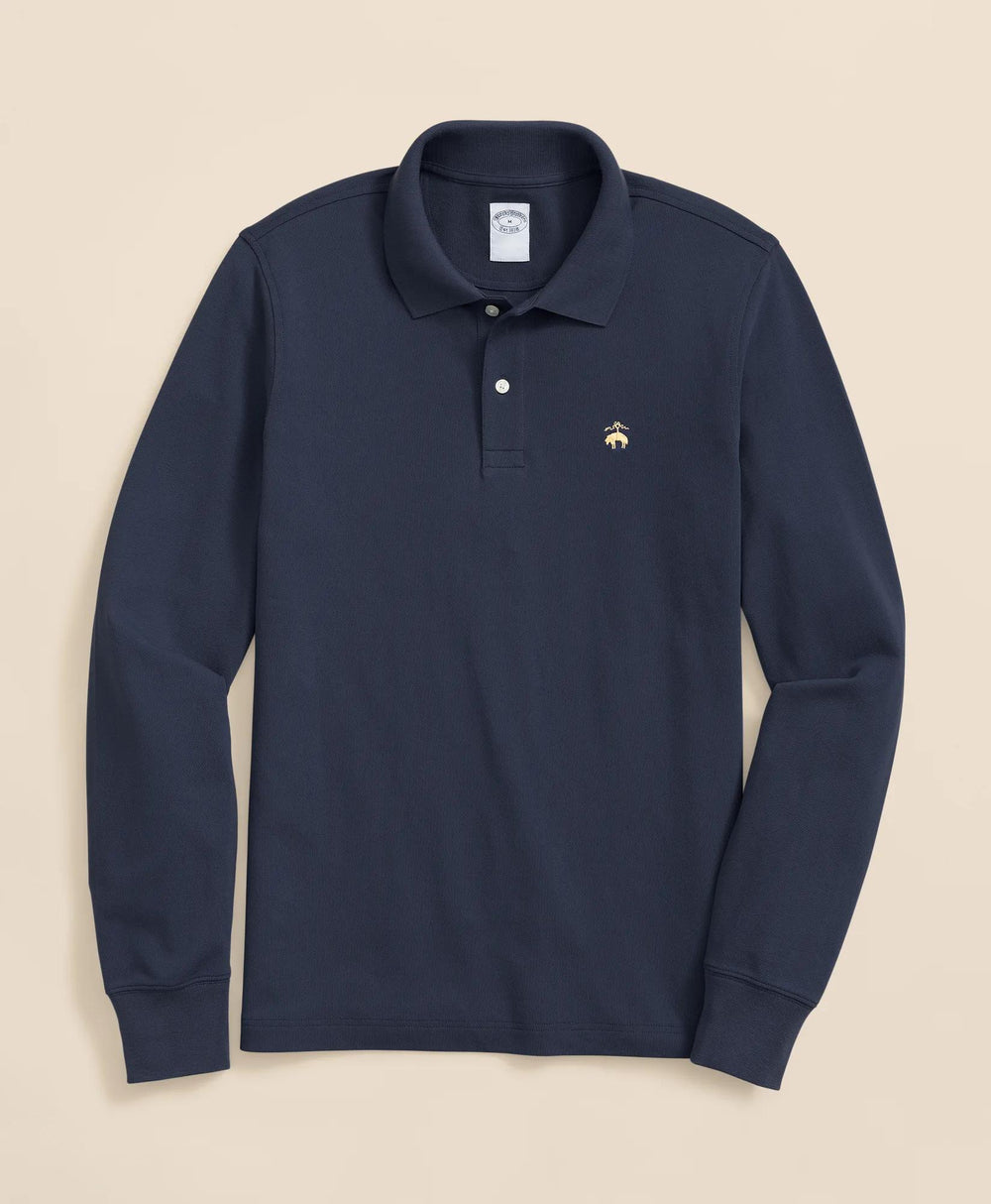Golden Fleece® Stretch Supima® Long-Sleeve Polo Shirt
