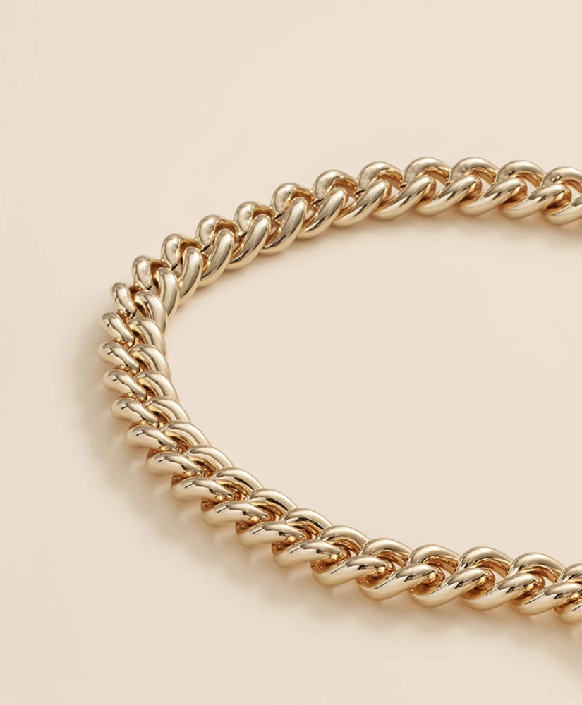 Gold-Plated Chain Necklace