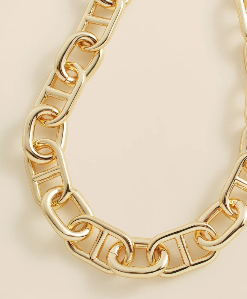 Gold-Toned Mariner Link Necklace