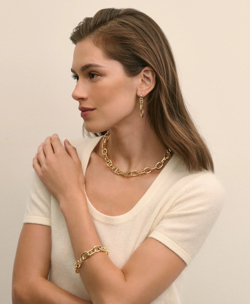 Gold-Toned Mariner Link Necklace