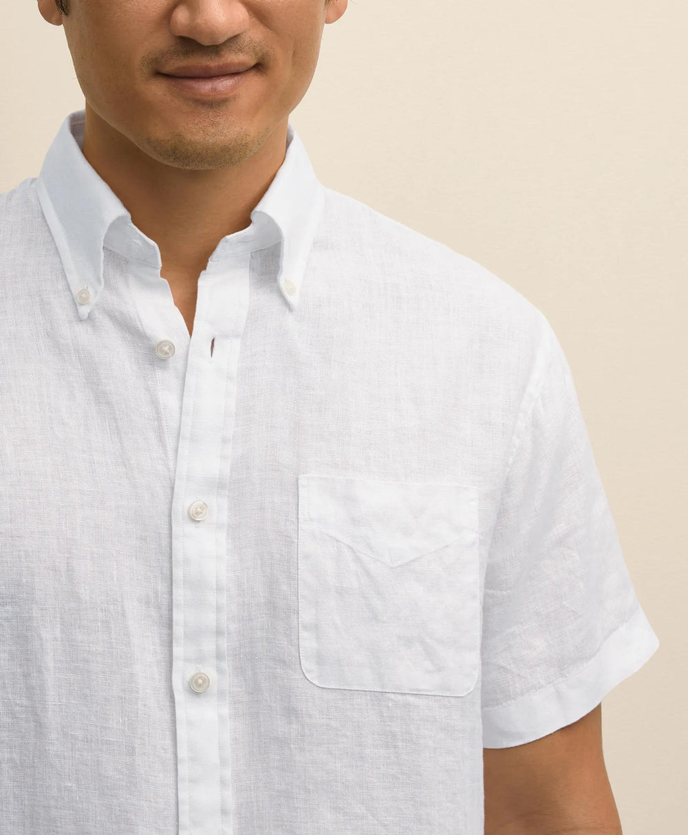 Irish Linen Short-Sleeve Sport Shirt