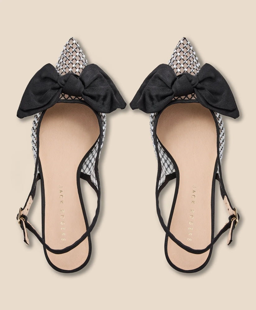 Jack Rogers Debra Jeweled Kitten Heel Slingbacks