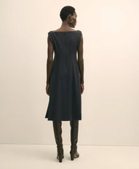 Jersey Scoop Fit-and-Flare Dress