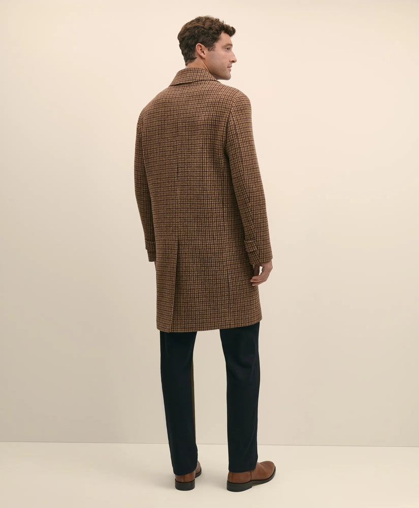 Lambswool Tattersall Balmacaan Coat