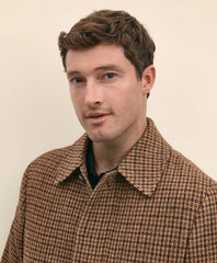 Lambswool Tattersall Balmacaan Coat