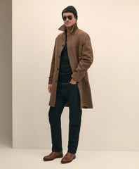 Lambswool Tattersall Balmacaan Coat