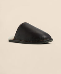 Leather Shearling Slippers