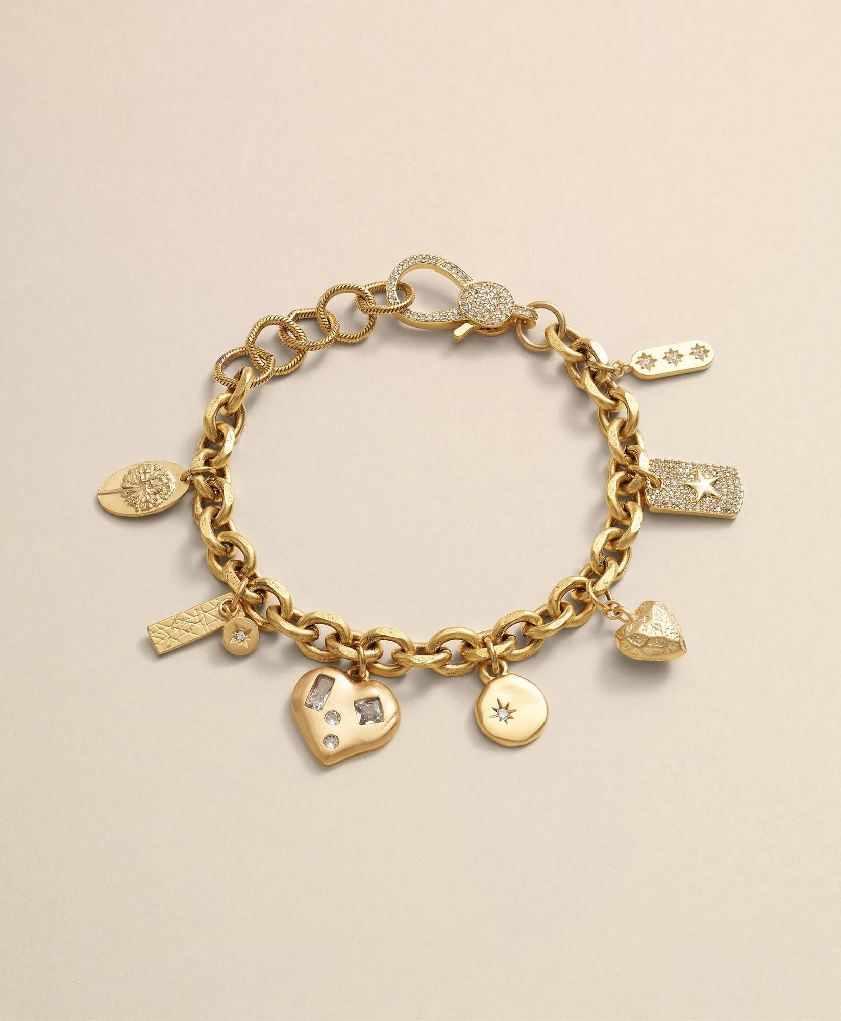 Loni Paul Charm Bracelet in 14K Plated Gold