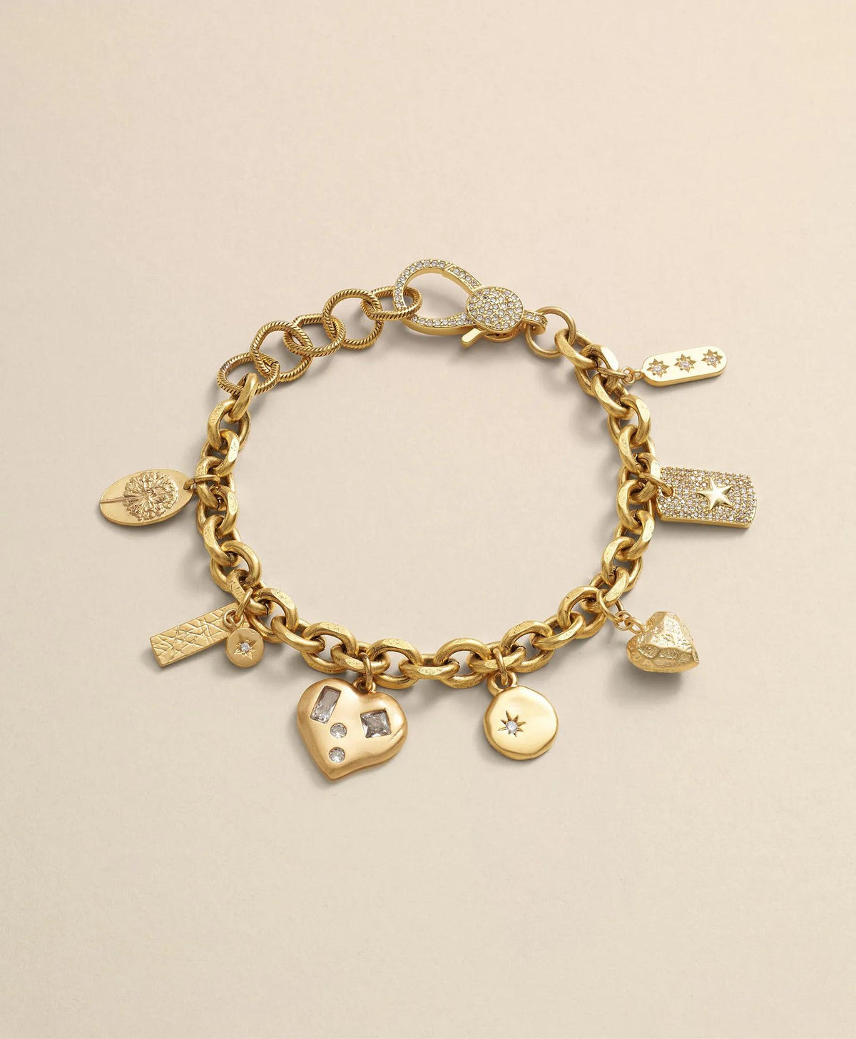 Loni Paul Charm Bracelet in 14K Plated Gold