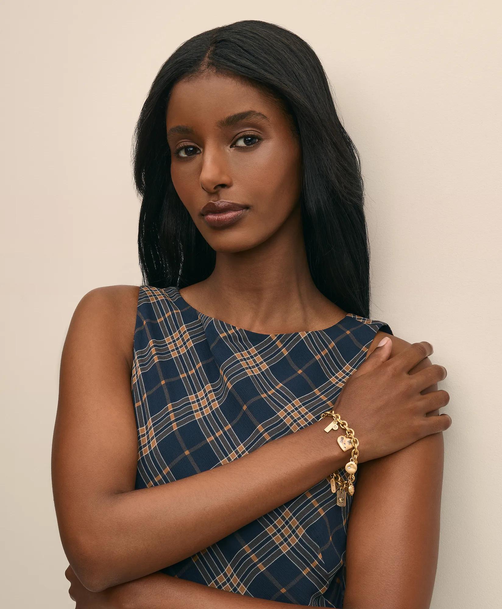 Loni Paul Charm Bracelet in 14K Plated Gold