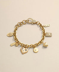 Loni Paul Charm Bracelet in 14K Plated Gold