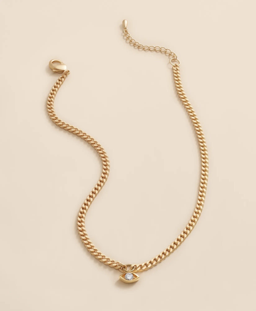 Loni Paul Crystal Evil Eye Necklace