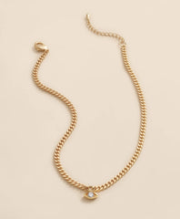 Loni Paul Crystal Evil Eye Necklace