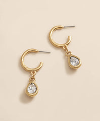 Loni Paul Crystal Teardrop Earrings