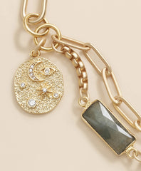 Loni Paul Two Strand Labradorite Bracelet in 14K Plated Gold