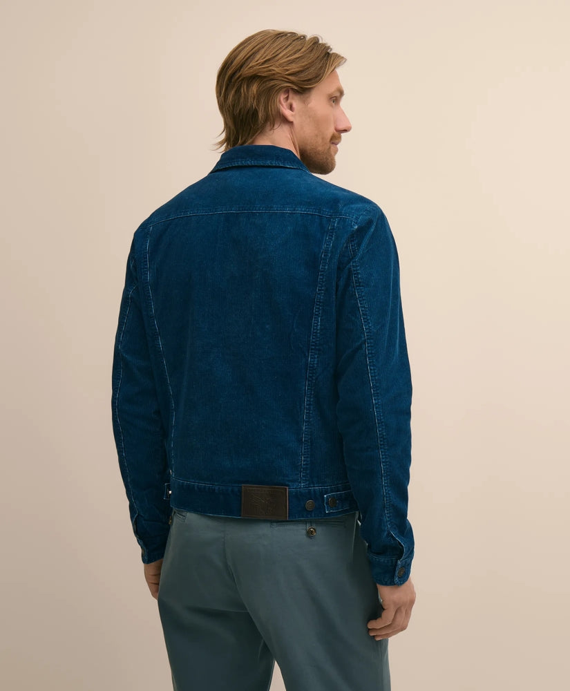 Medium Wale Corduroy Indigo Trucker Jacket