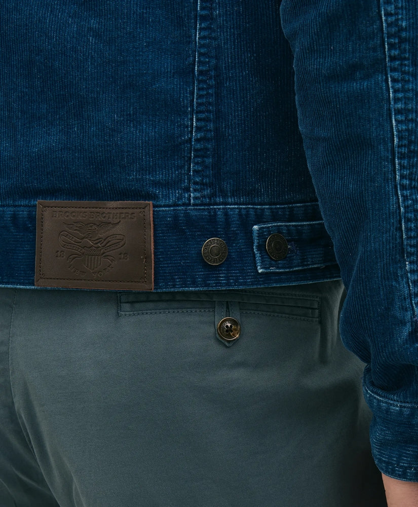 Medium Wale Corduroy Indigo Trucker Jacket