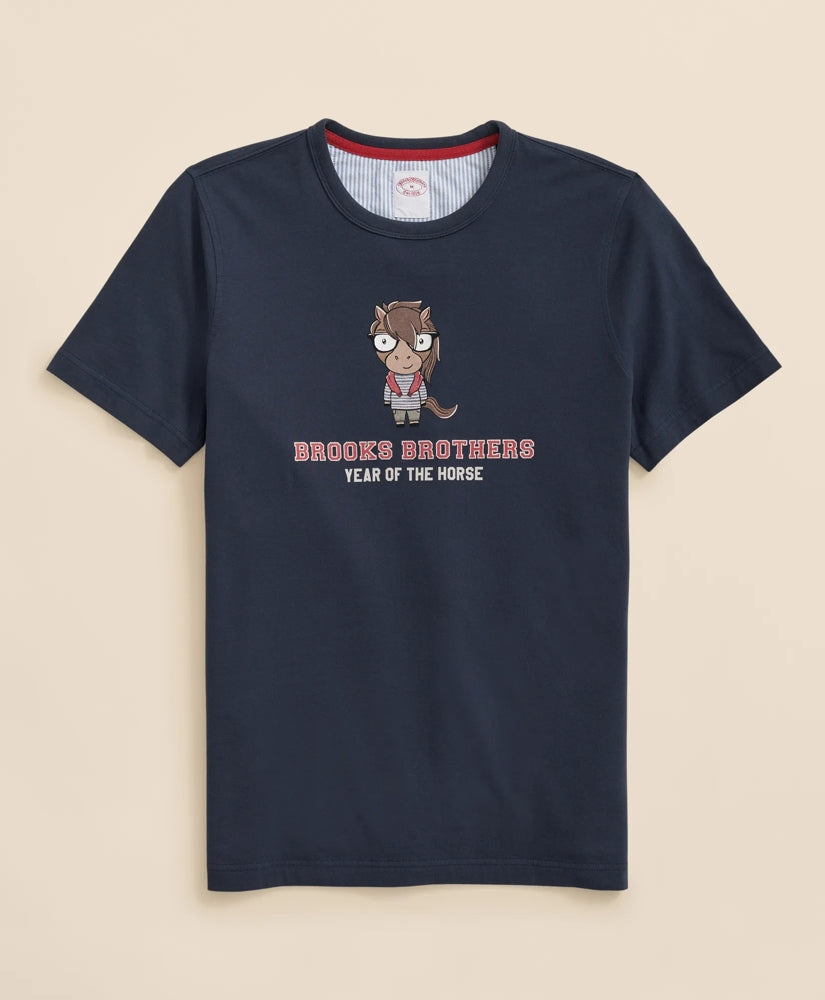 Men's Lunar New Year 100% Cotton Graphic T-Shirt