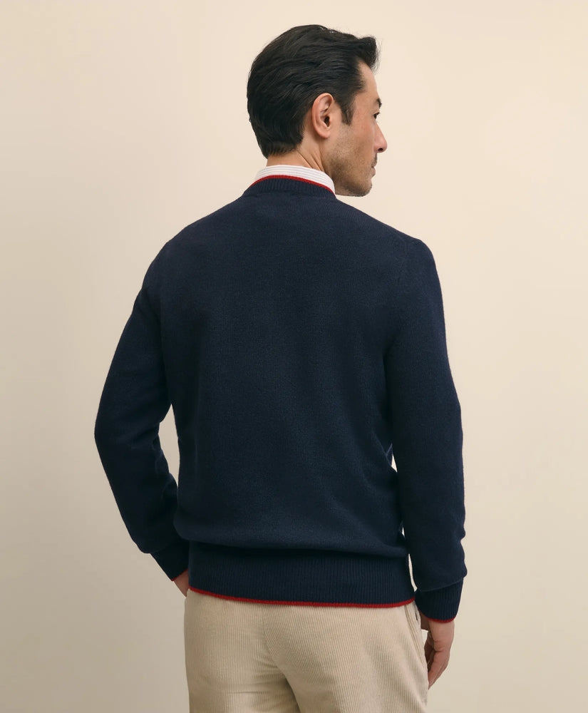 Men's Lunar New Year Merino Wool-Blend Intarsia Crewneck Sweater