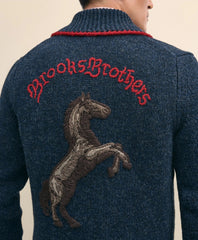 Men's Lunar New Year Wool Full-Zip Sweater
