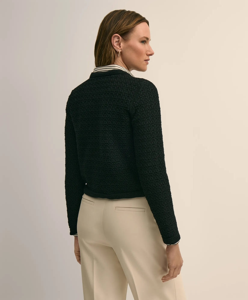 Mercerized Cotton Crochet Sweater Jacket