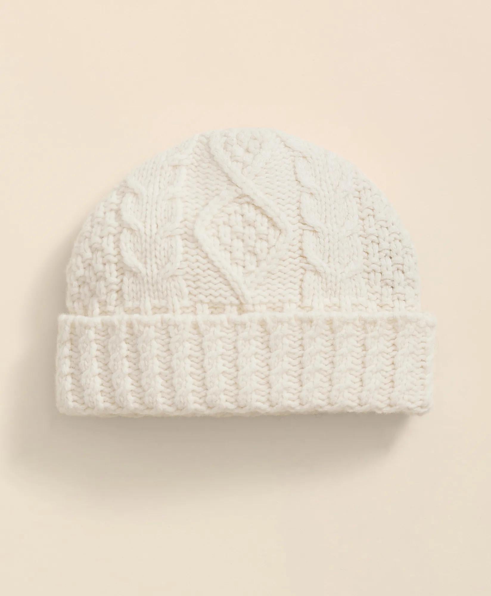 Merino Wool Aran Knit Hat