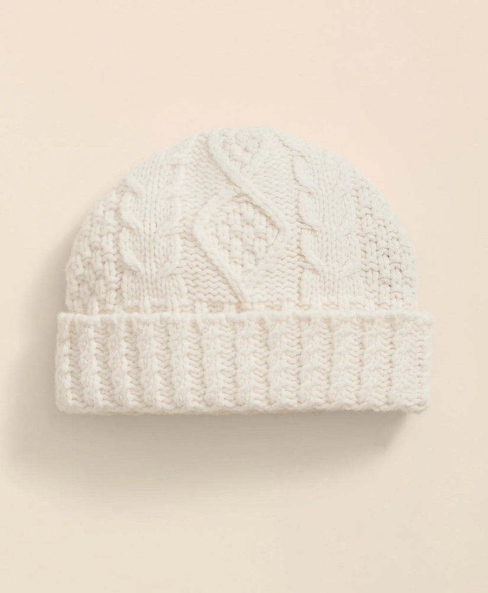 Merino Wool Aran Knit Hat