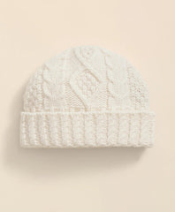Merino Wool Aran Knit Hat