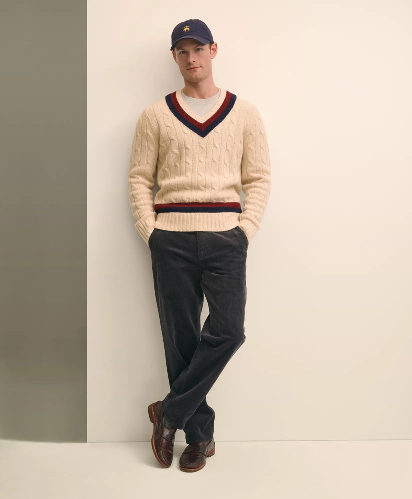 Merino Wool Archive Tennis Sweater